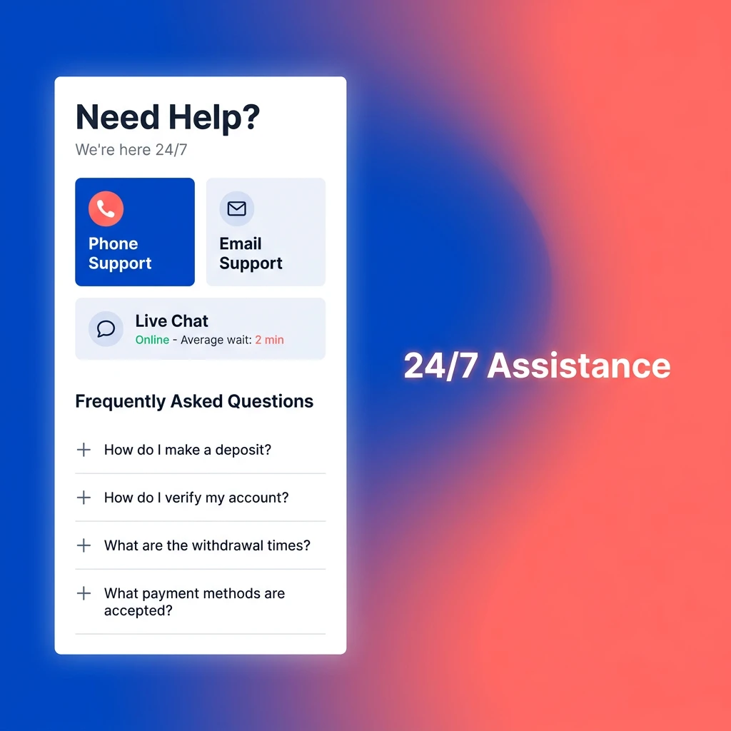 24/7 customer support agents available via live chat, email, and Telegram to resolve inquiries in India.