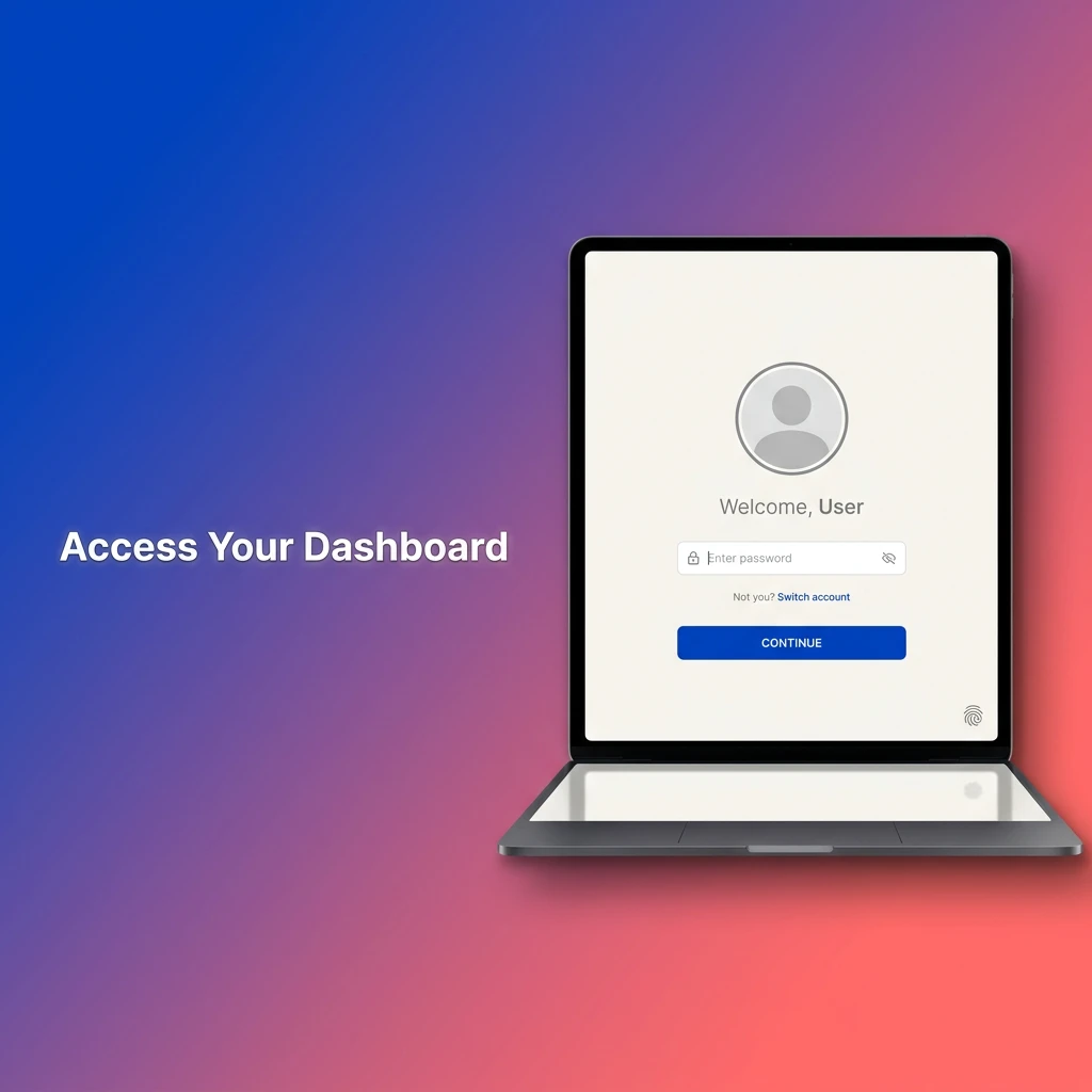 Three steps to log into your betting dashboard: click login, enter your email and password, and confirm.